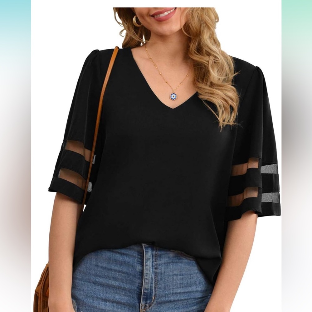 NWT black blouse size 2X